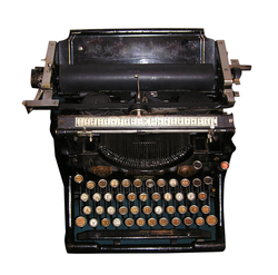 Old fashioned typewriter